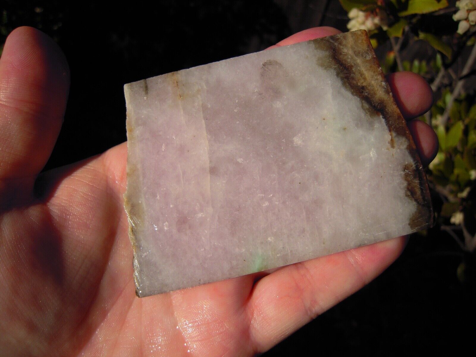 Pink Lavender Jadeite Jade Rough Slab, 98 grams, Lapidary/Cabbing