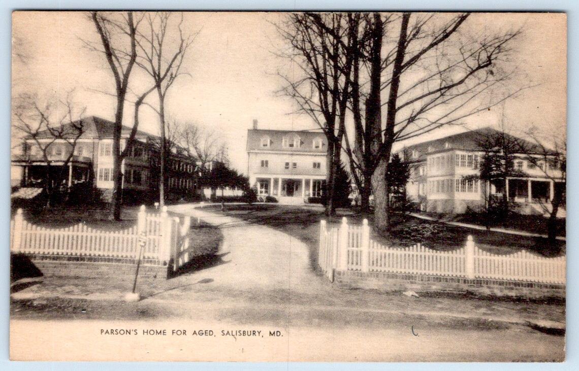 1920-30\'s SALISBURY MD MARYLAND PARSON\'S HOME FOR THE AGED MAYROSE POSTCARD