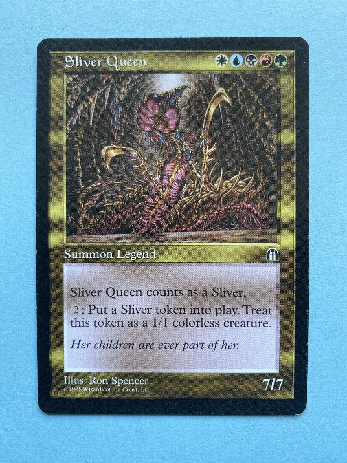 MTG Magic The Gathering TCG - Sliver Queen Legendary Rare - Stronghold Near Mint