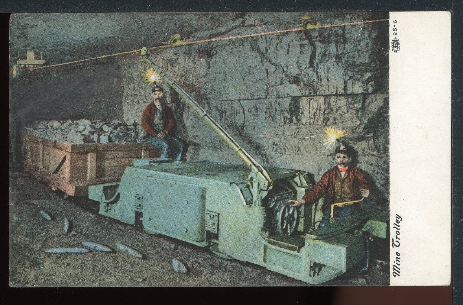 1908 Mine Trolley Scranton Pennsylvania Historic Vintage Postcard