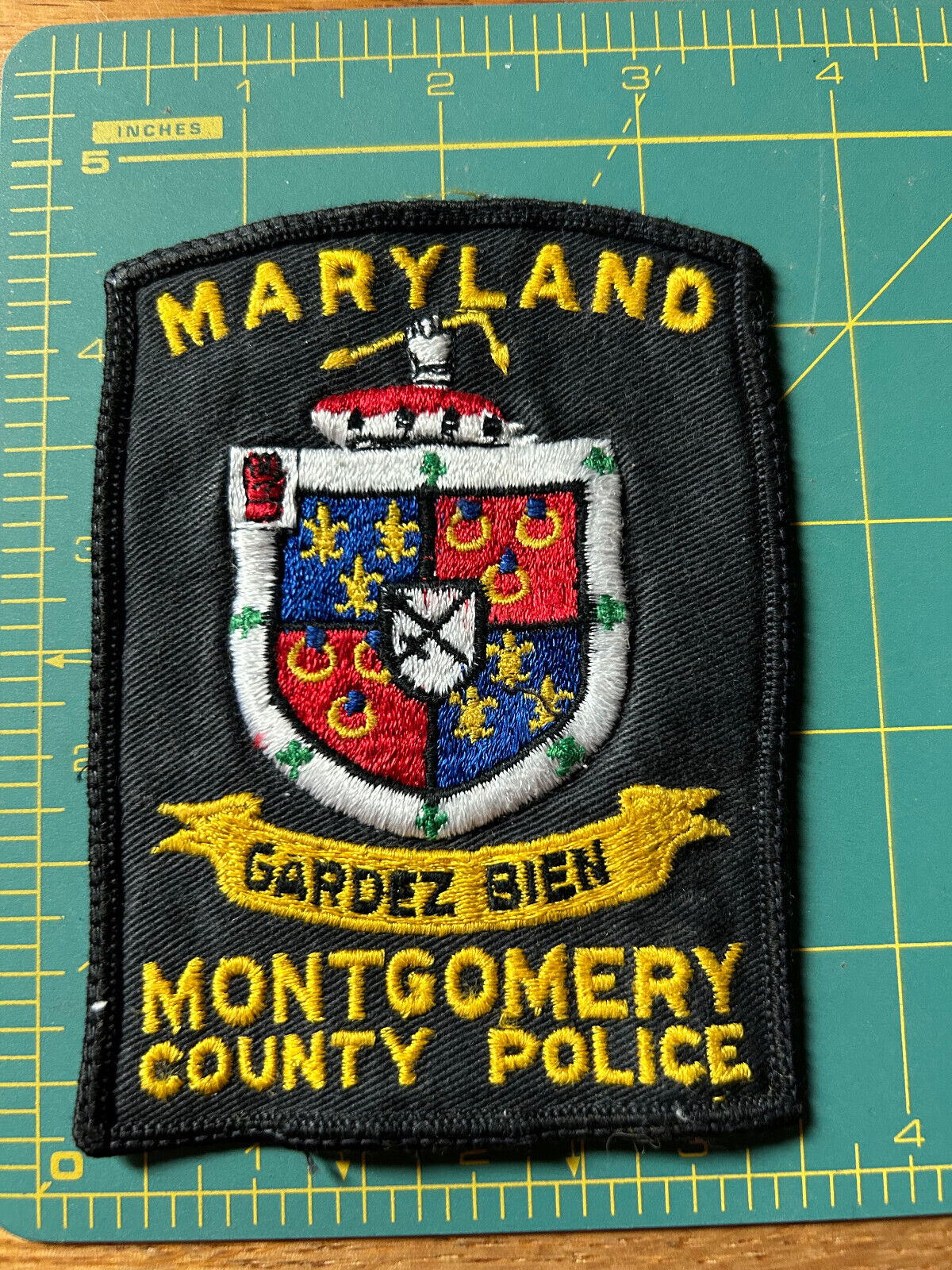 Old Style Montgomery County, MD Police patch