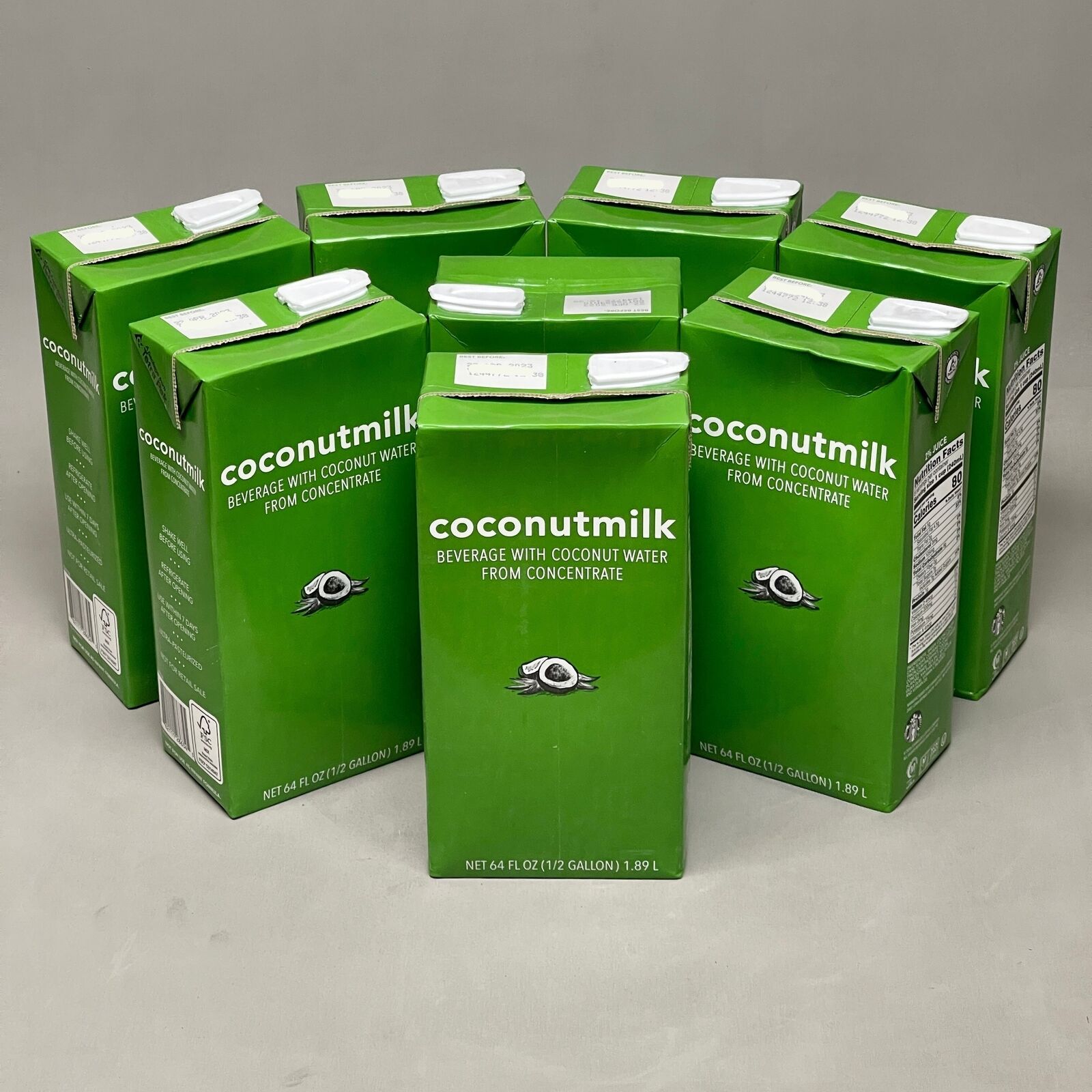 8-PK STARBUCKS Coconut Milk Beverage From Concentrate 64 fl oz BB 10/24 1108698
