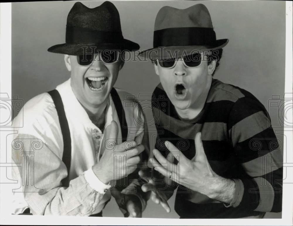 1990 Press Photo Bob Stromberg and Michael Cooper, comedians. - srp08047