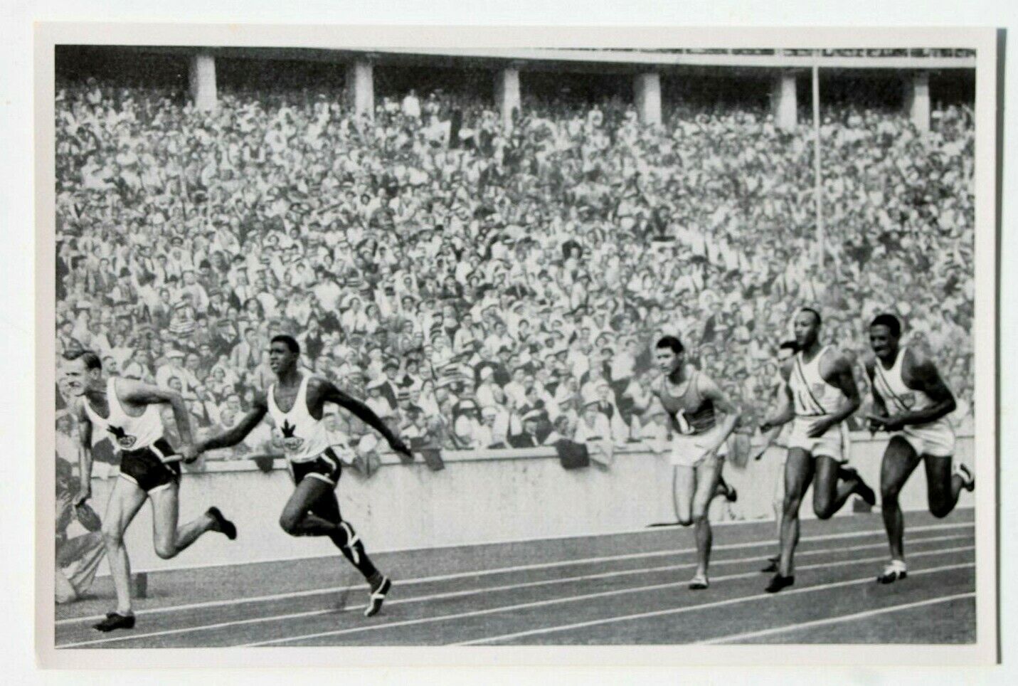 11922b Olympiad 1936 Olympic Card 13 1/12x328 1/12ft Season Jesse Owens USA