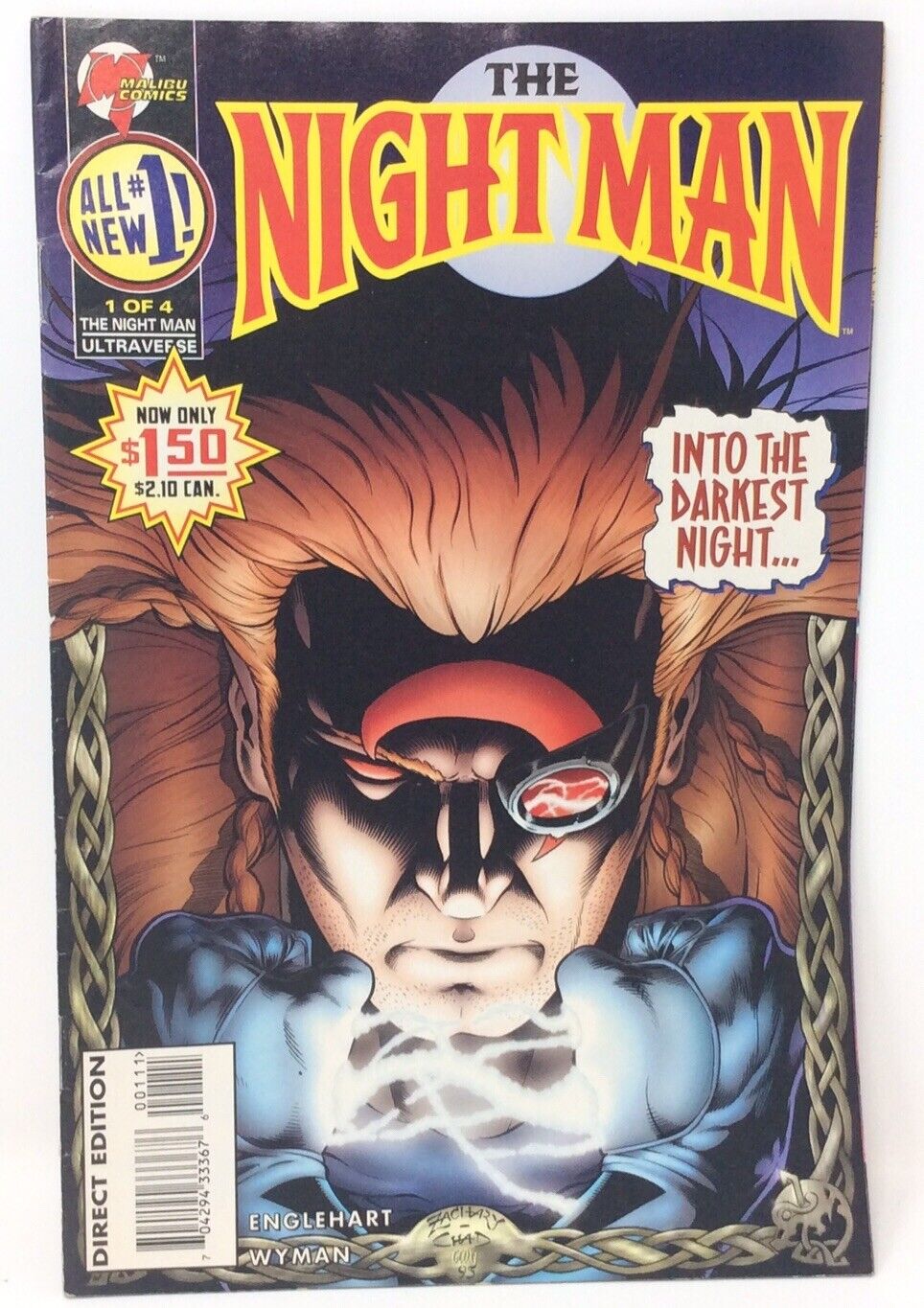 The Night Man Vol.2 #1 Malibu Comics (1995) “INTO THE DARKEST NIGHT”