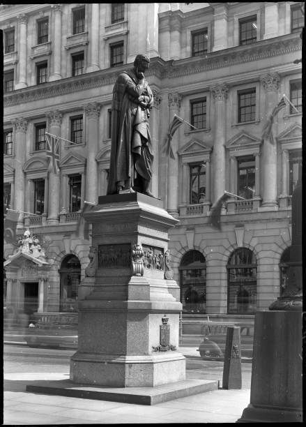 Lord Herbert of Lea Statue, Waterloo Place, Ciity of Westminster, - Old Photo