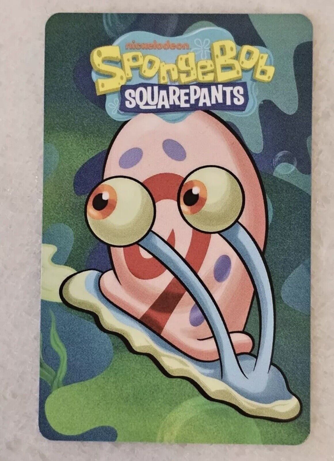 RARE Gary The Snail Card from Round 1 SpongeBob Arcade Game