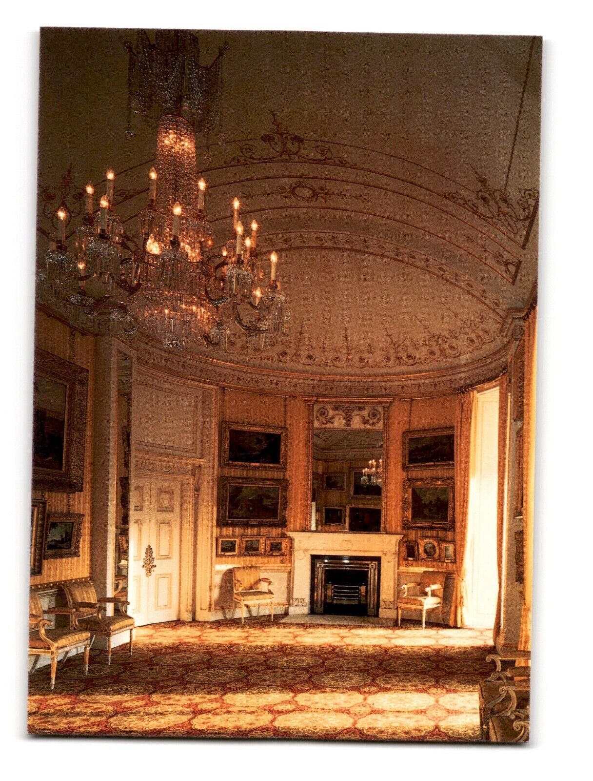 Vintage Chrome Postcard Piccadilly Drawing Room Apsley House London