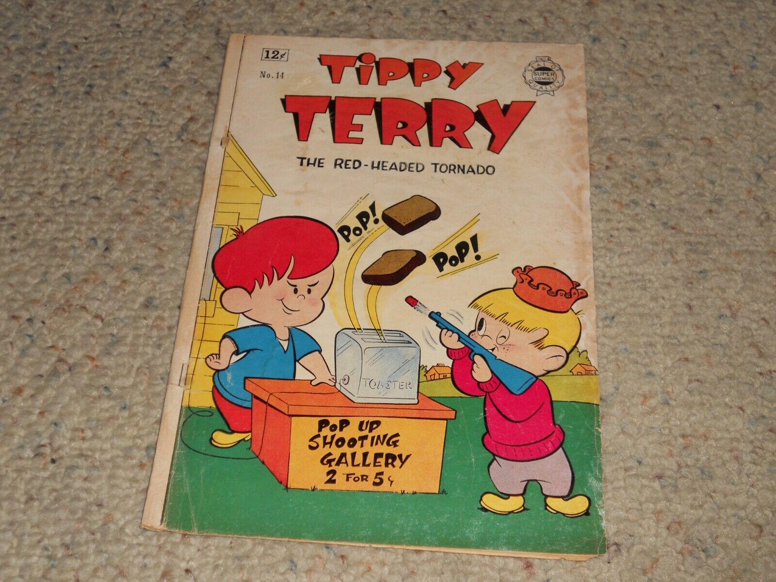 1963 Tippy Terry Super Comics Comic Book #14 - THE RED HEADED TORNADO