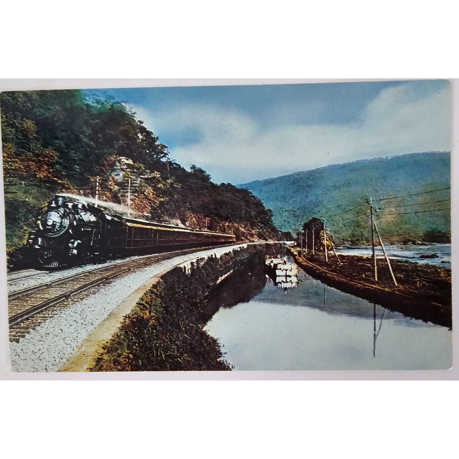 Postcard 1977 Capitol Limited Baltimore & Ohio Railroad Scenic Train Route Unuse