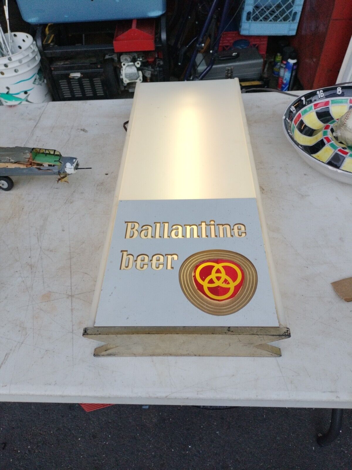 Vintage Ballantine Beer Light Up Sign 