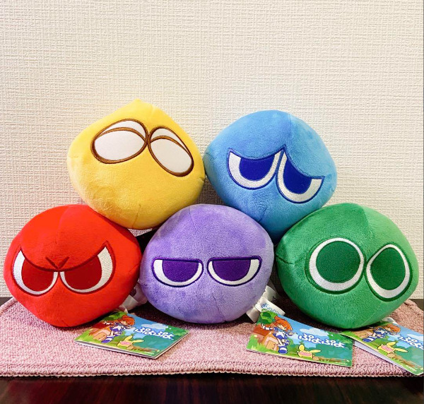 Puyo Puyo Mini Cushion Set of 5 colors plush toy mascot 12cm Japan 2024 New