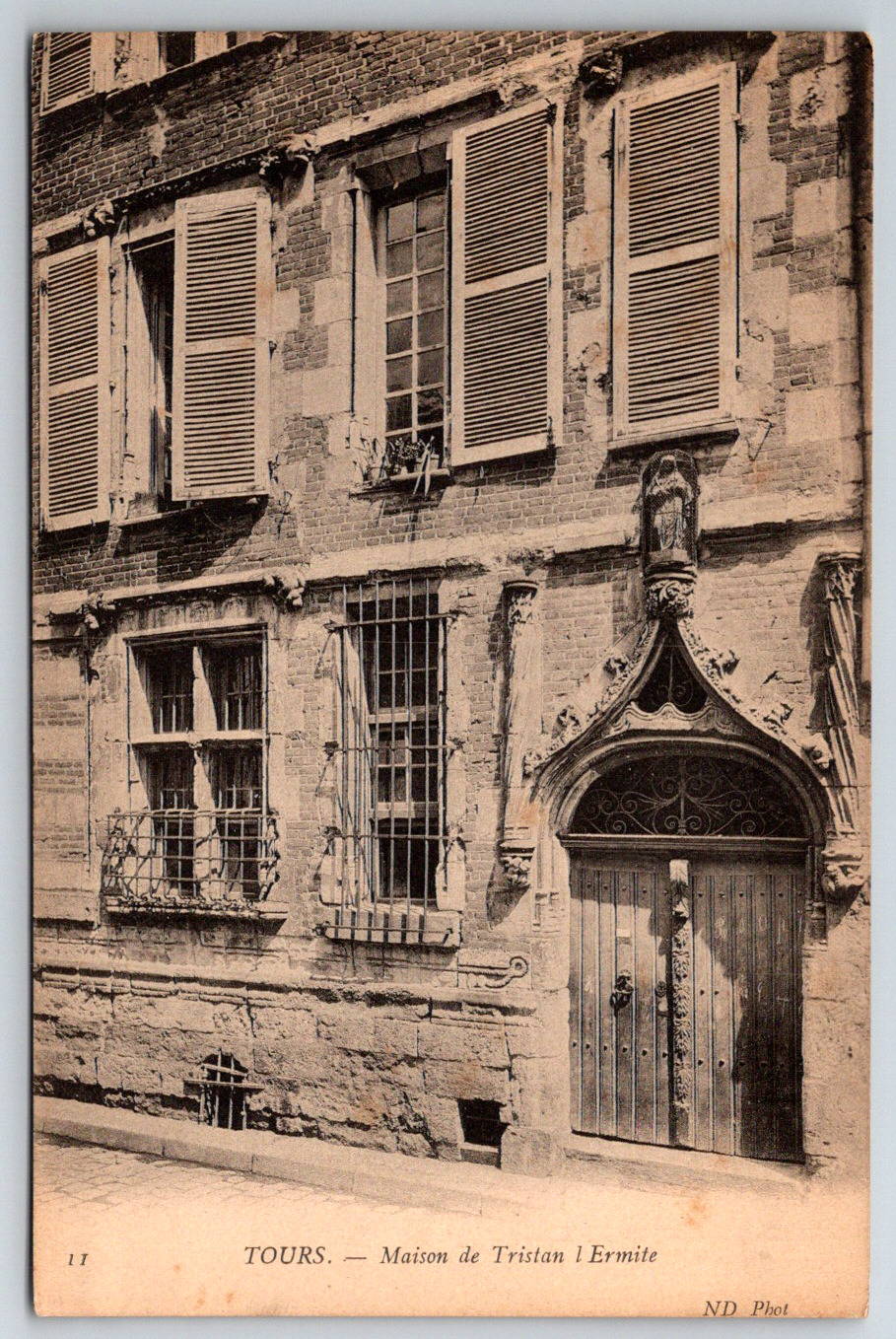 c1910s Tours Maison De Tristan Ermite Antique Postcard