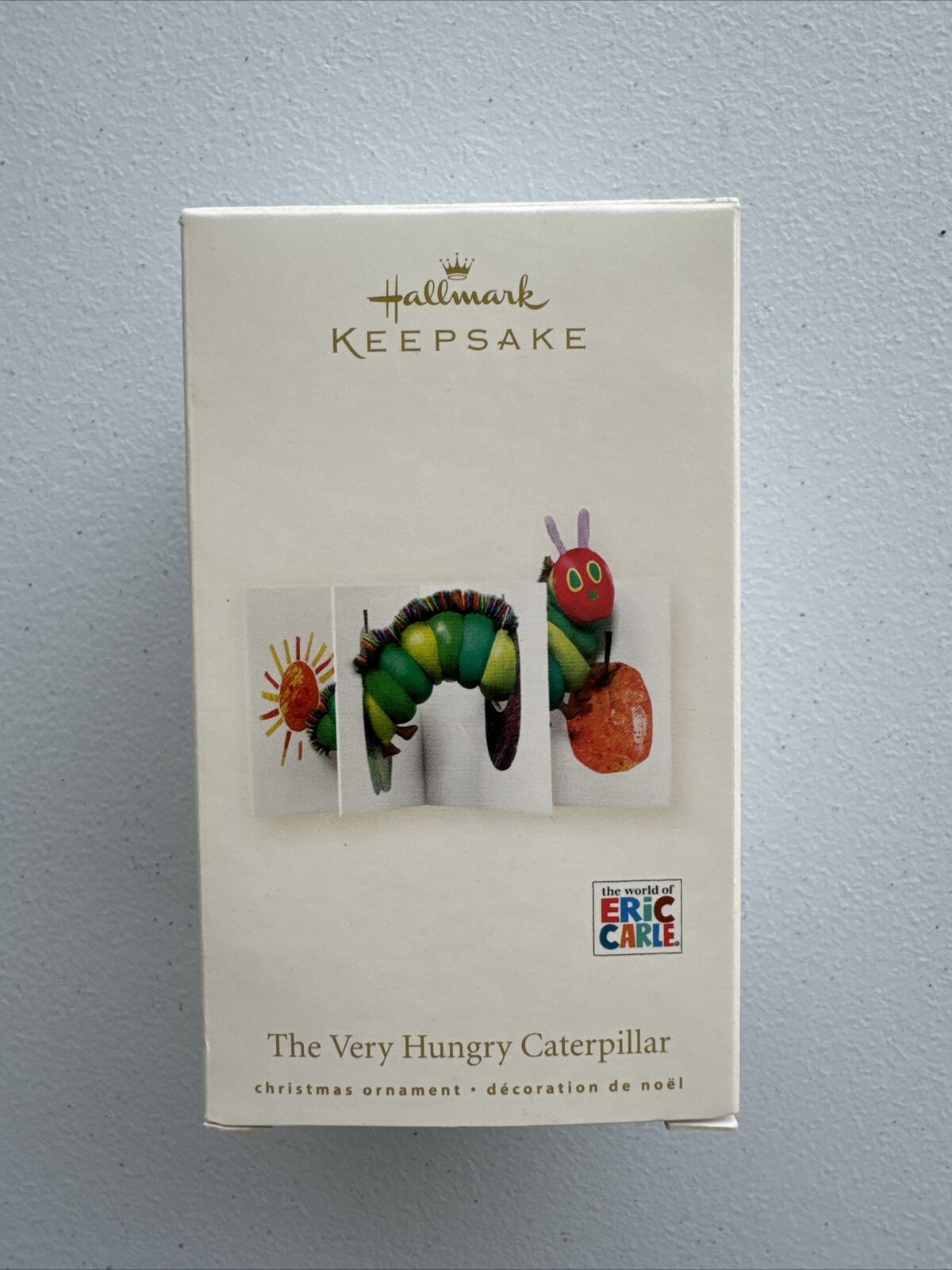 Hallmark The Very Hungry Caterpillar Keepsake Ornament 2008 Eric Carle NIB Book