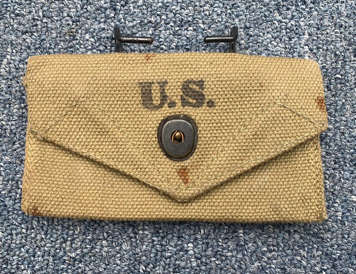 WWII US Carlisle First Aid Bandage Pouch 1942 Dated