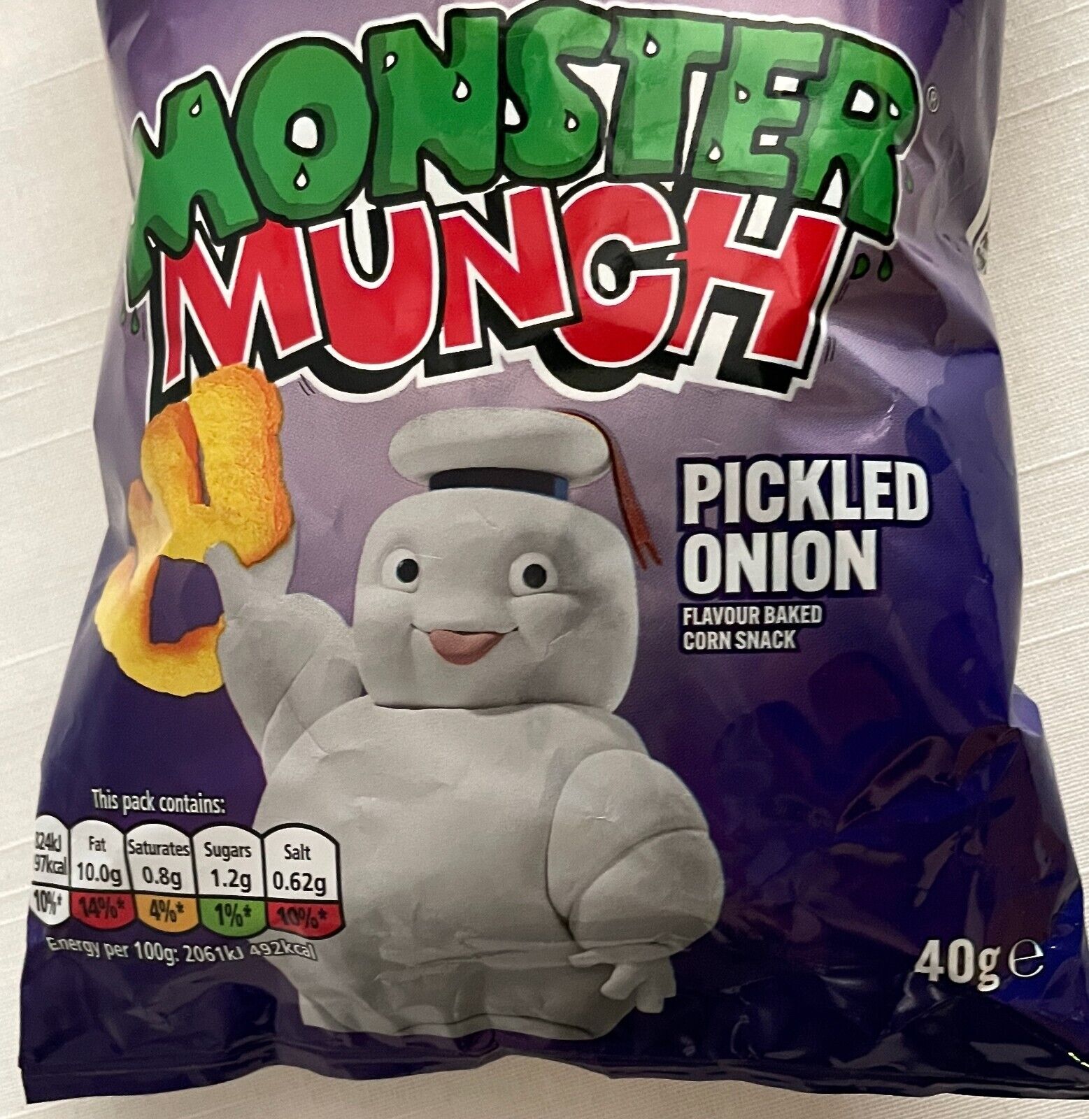 Rare Unopened Bag of MONSTER MUNCH GHOSTBUSTERS Chips 2024 Movie Sweepstakes UK