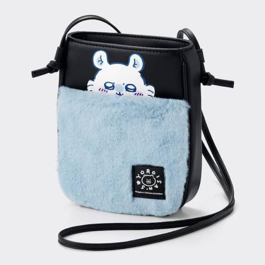 chiikawa GU Shoulder bag pouch momonga black blue