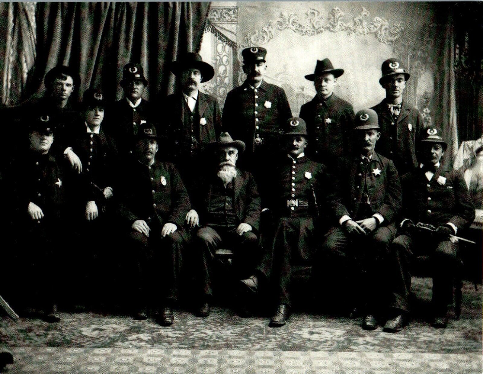 Ca. 1880\'s Police Department Photo, Colorado Historical Society Reprint Postcard