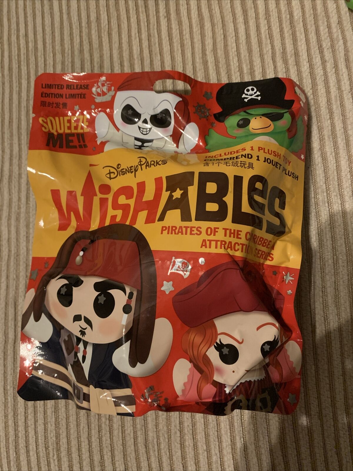 Sealed 2022 Disney Parks WISHABLES Pirates Of The Caribbean NEW Plush Toy