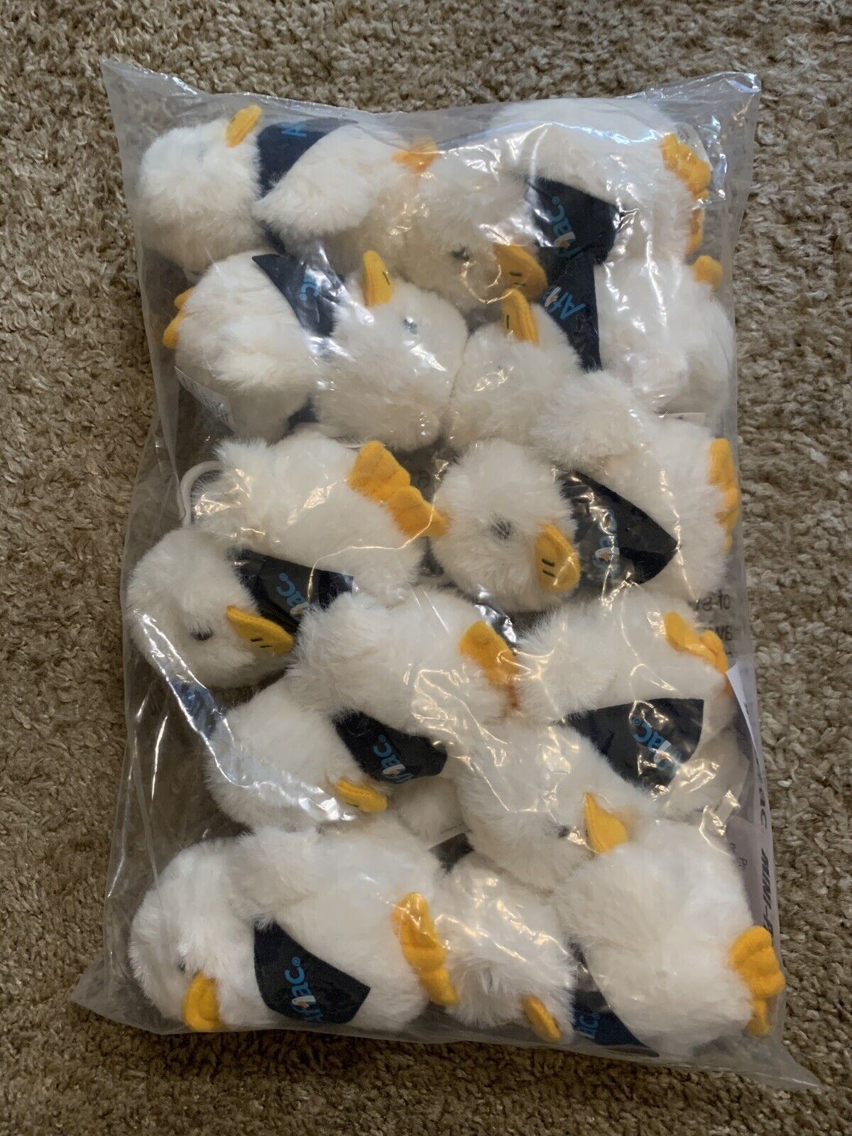 10 New In Package Talking Aflac Ducks 3” Tall