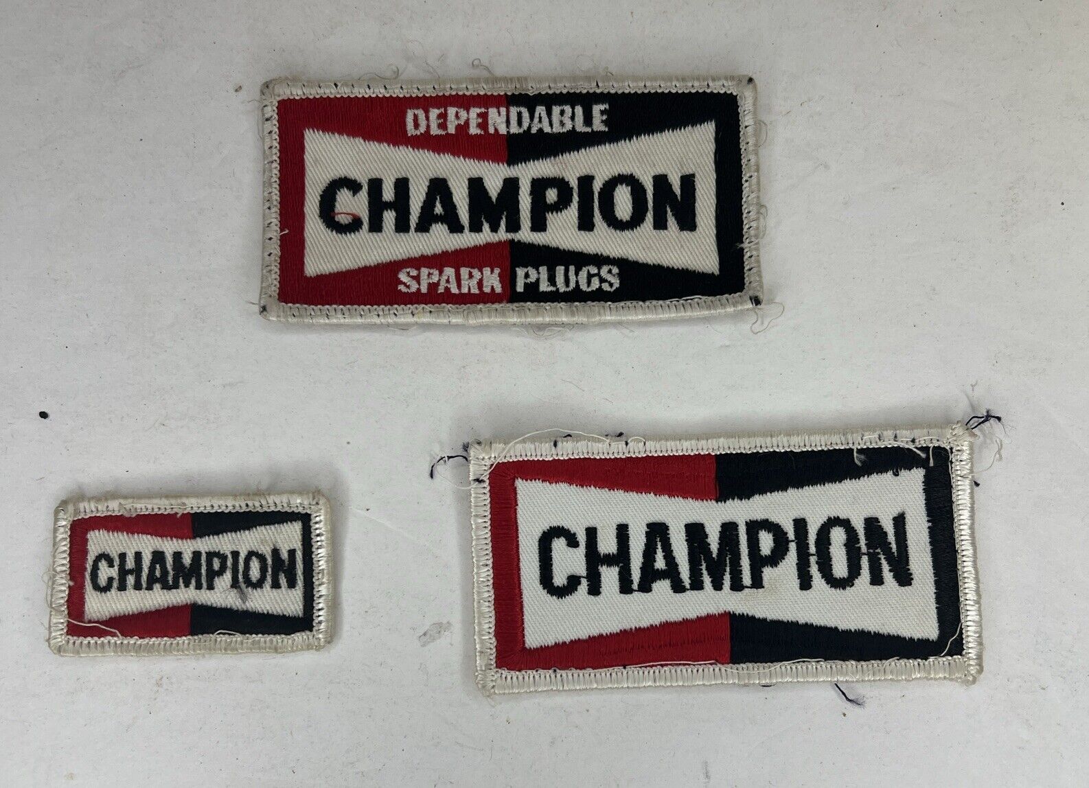 Lot of THREE: Vintage CHAMPION Patches