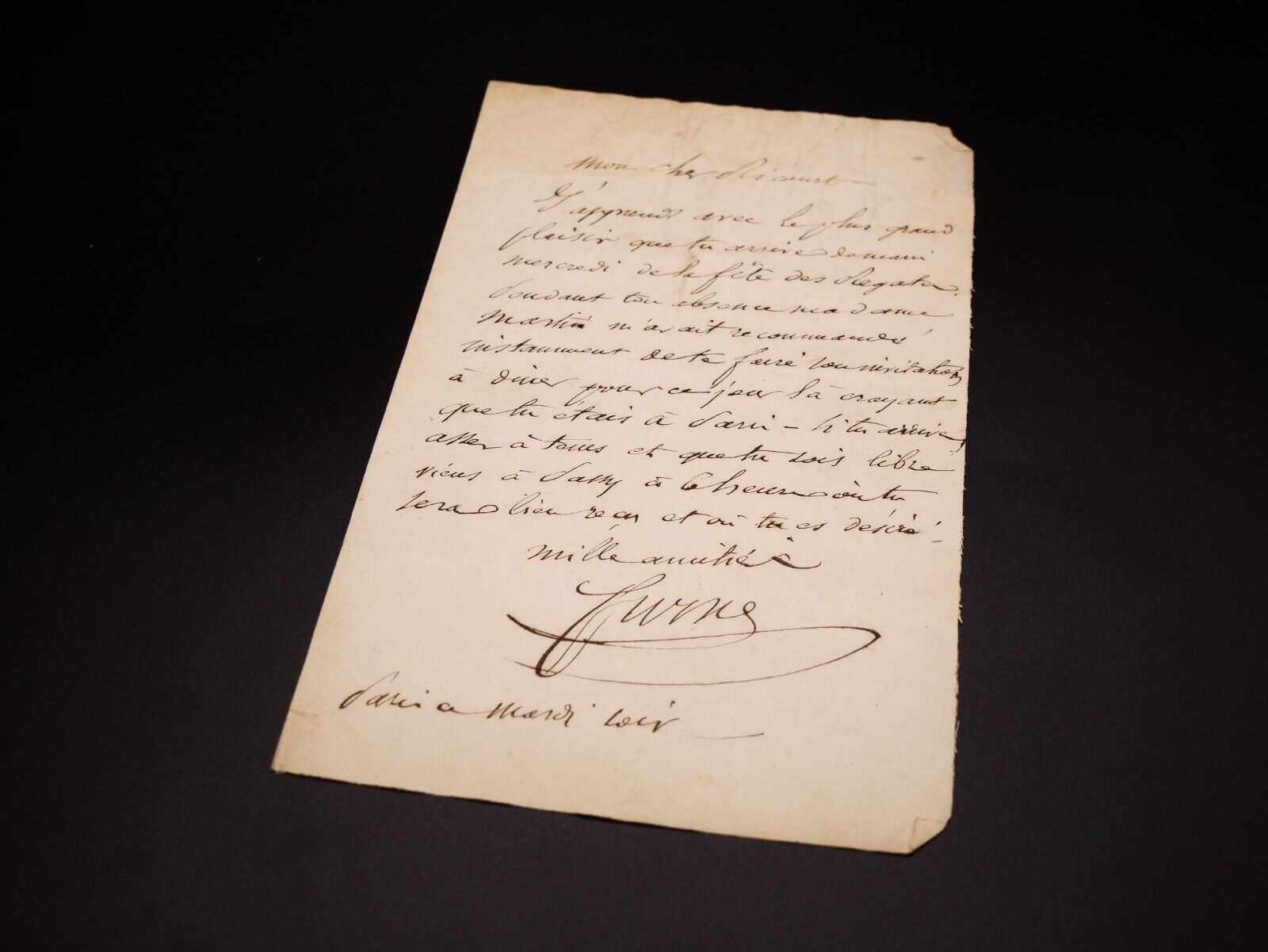 Charles Furne - Signed Autograph Letter - Publisher