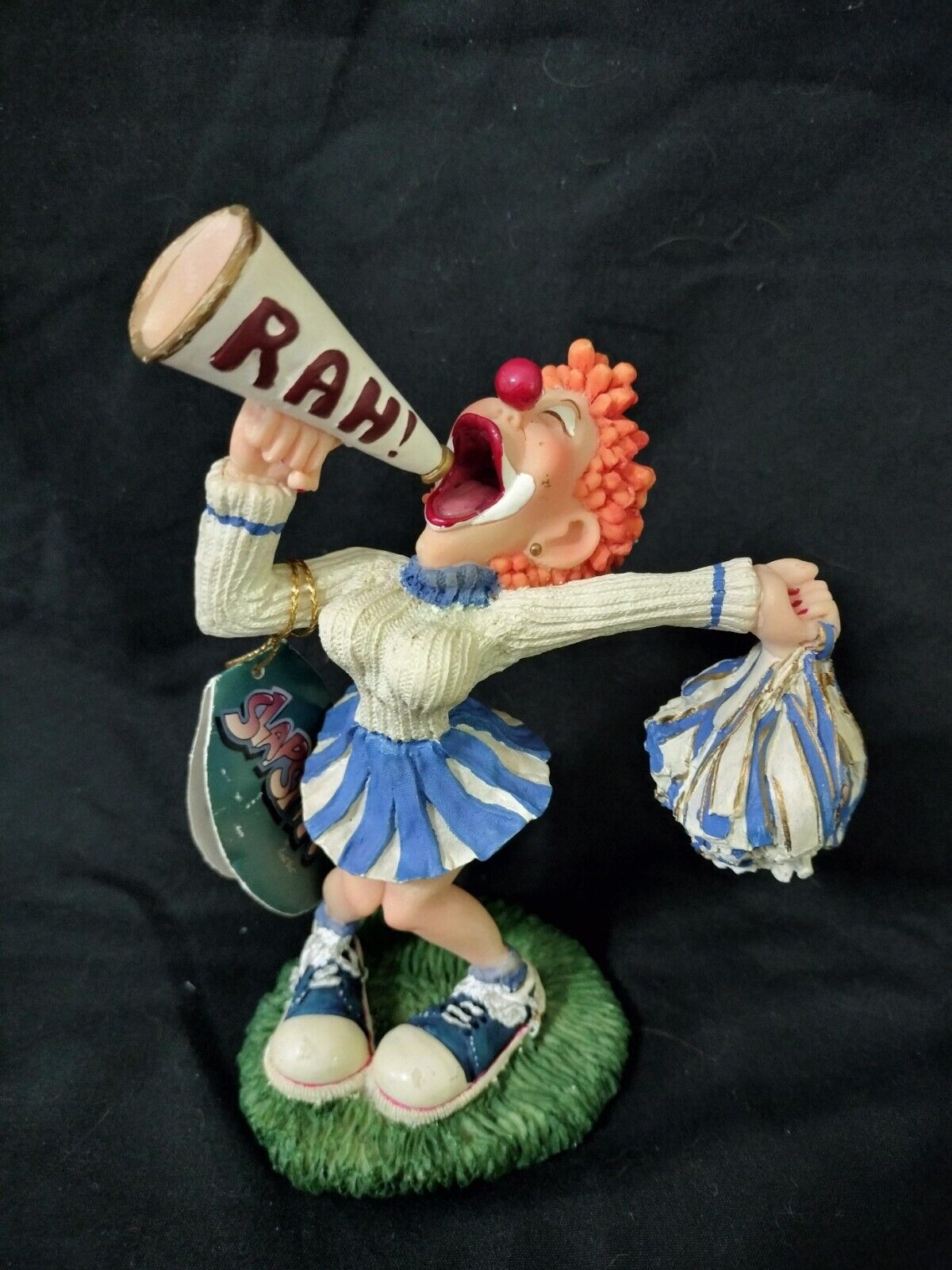 Vintage 1997 Slapstix Pom Pom Princess Clown Cheerleader Cast Art Industries 