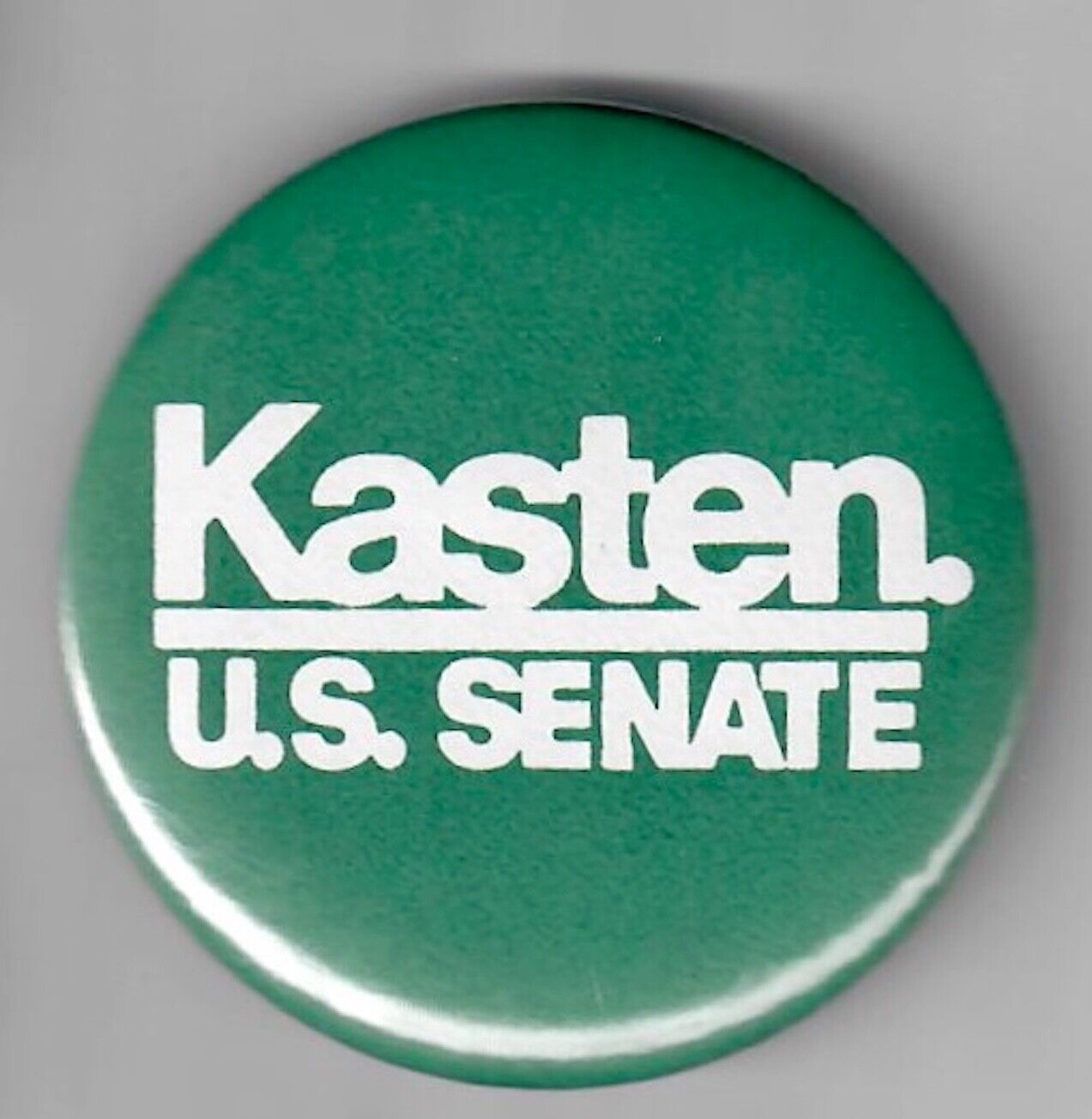 2 Term Wisconsin GOP Senator Robert Kasten Button from 1986