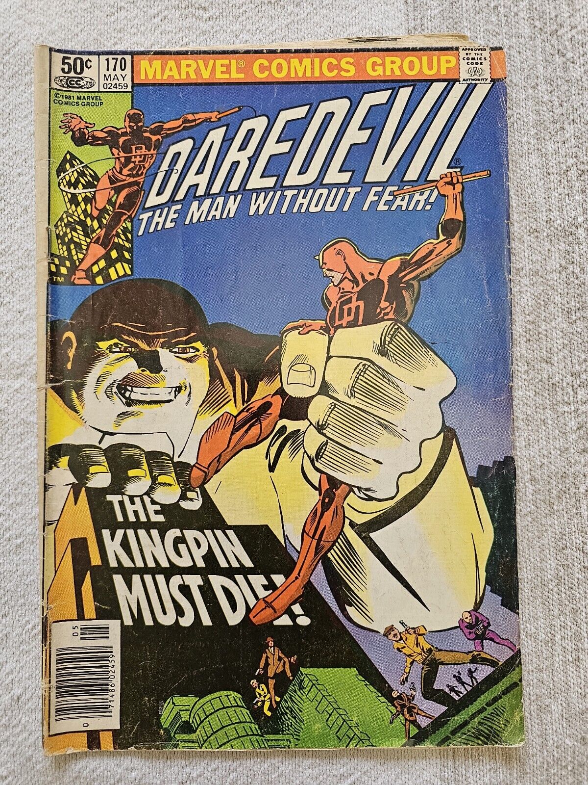 DAREDEVIL #170-  KEY ISSUE - Marvel Frank Miller 1st Appearance of Kingpin in DD