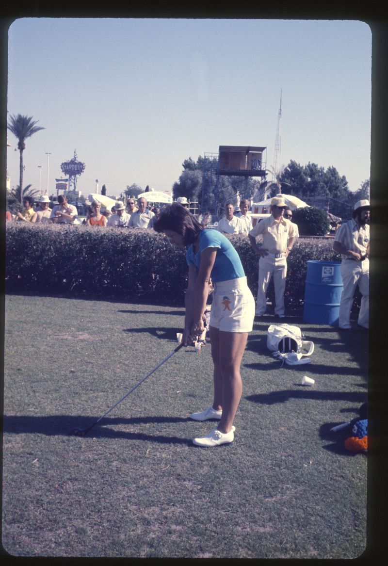 1970s BILLIE JEAN KING Golf Tournament Original 35mm Slide Transparency