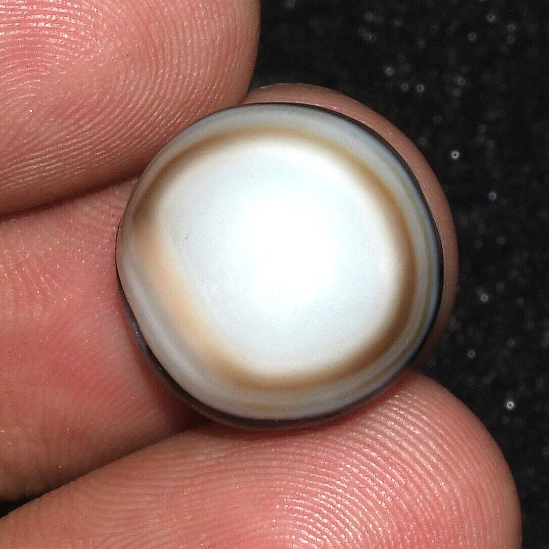 Genuine Ancient Banded Agate Luk Mik Dzi Eye Bead over 2000 Years Old