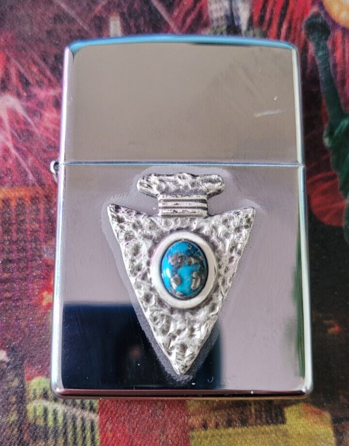1996 Zippo Arrowhead Turquoise sealed