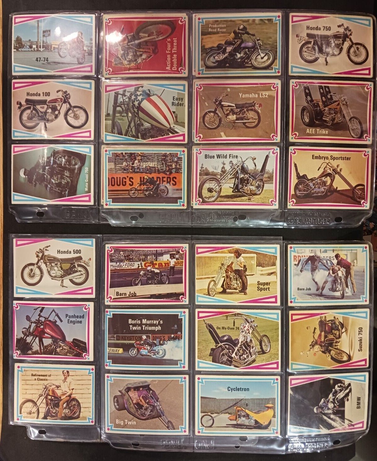 1960/70'S TRM Street Chopper Cards lot of 30 cards