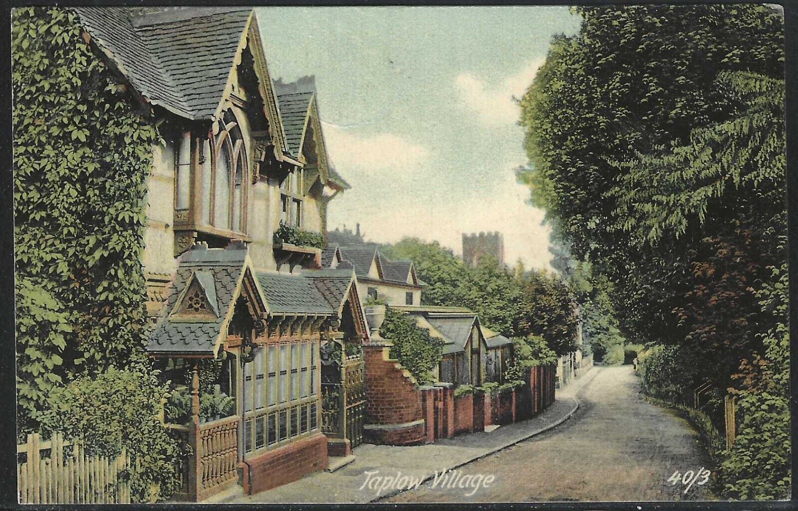 View of Taplow Village, England, Great Britain, 1906 Postcard, Used