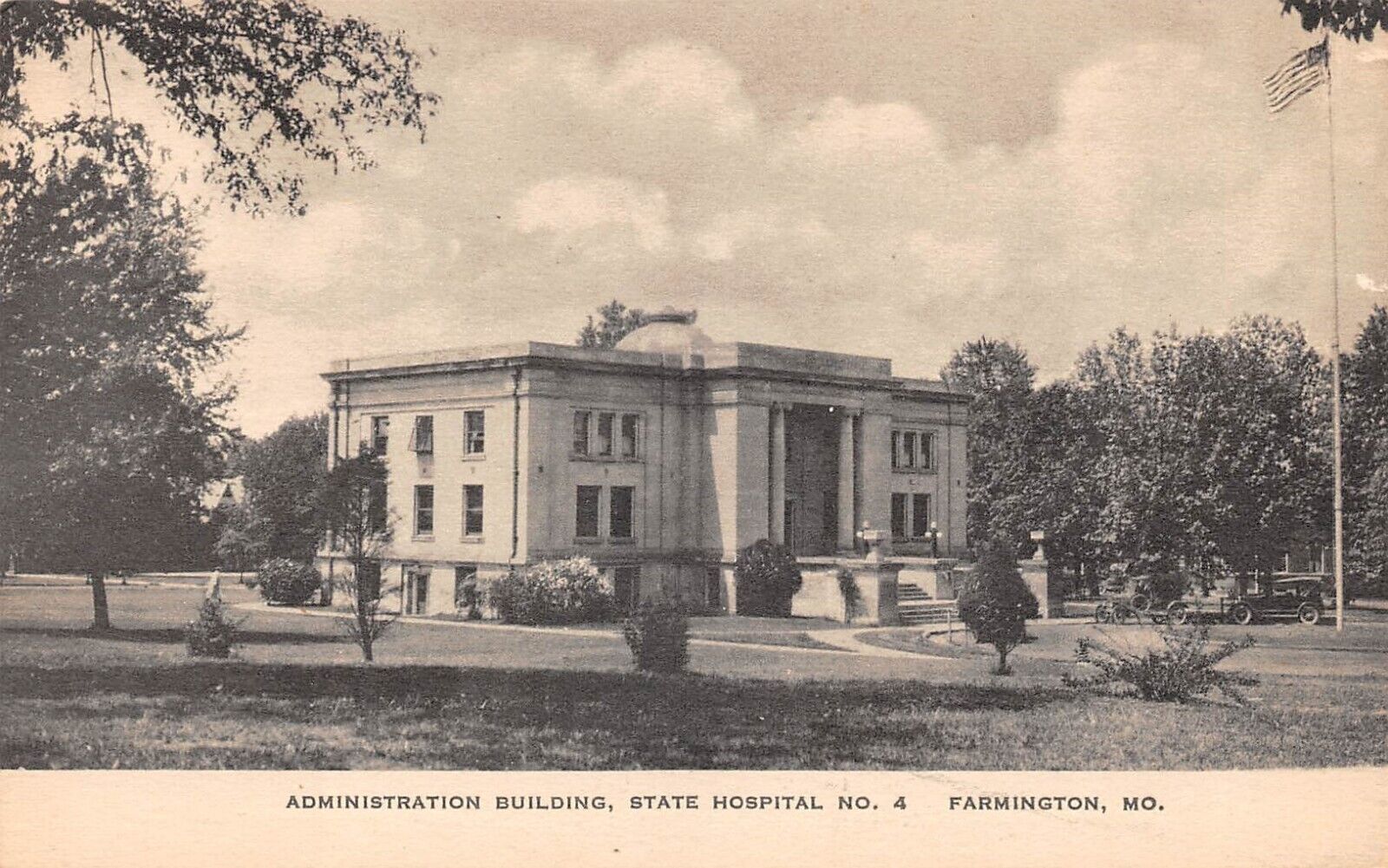 Administration Building Farmington Missouri Albertype Postcard