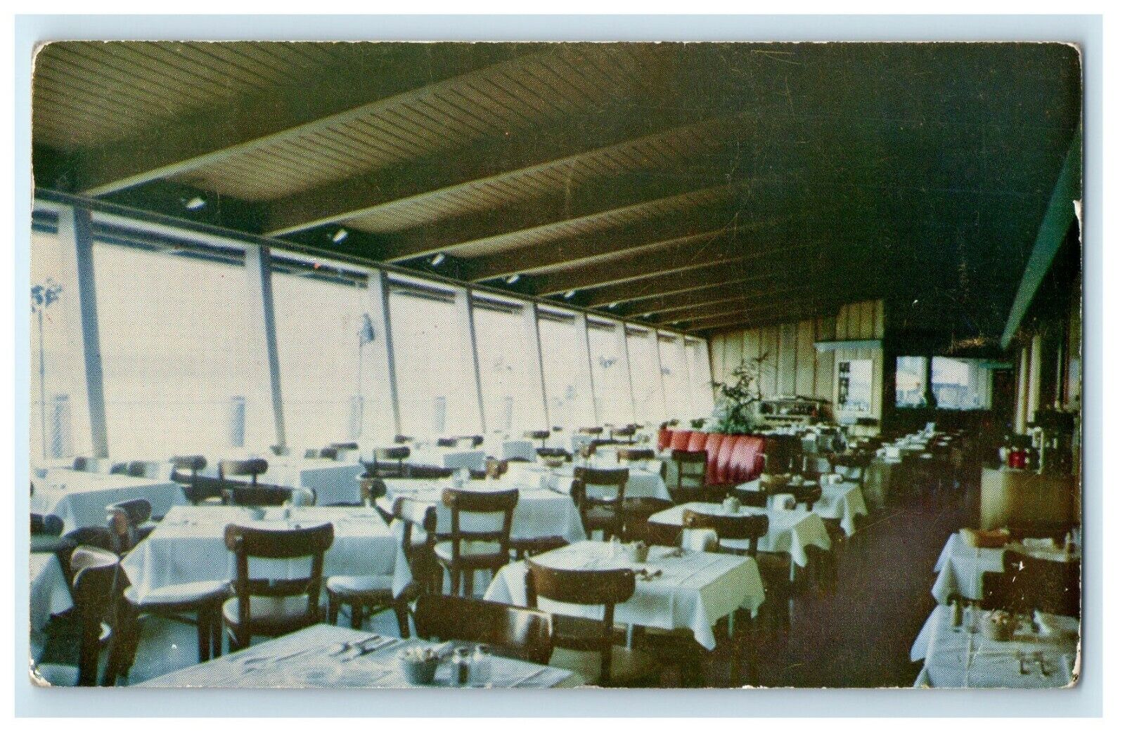 1953 Sea Wolf Restaurant Main Dining Room Oakland California CA Vintage Postcard