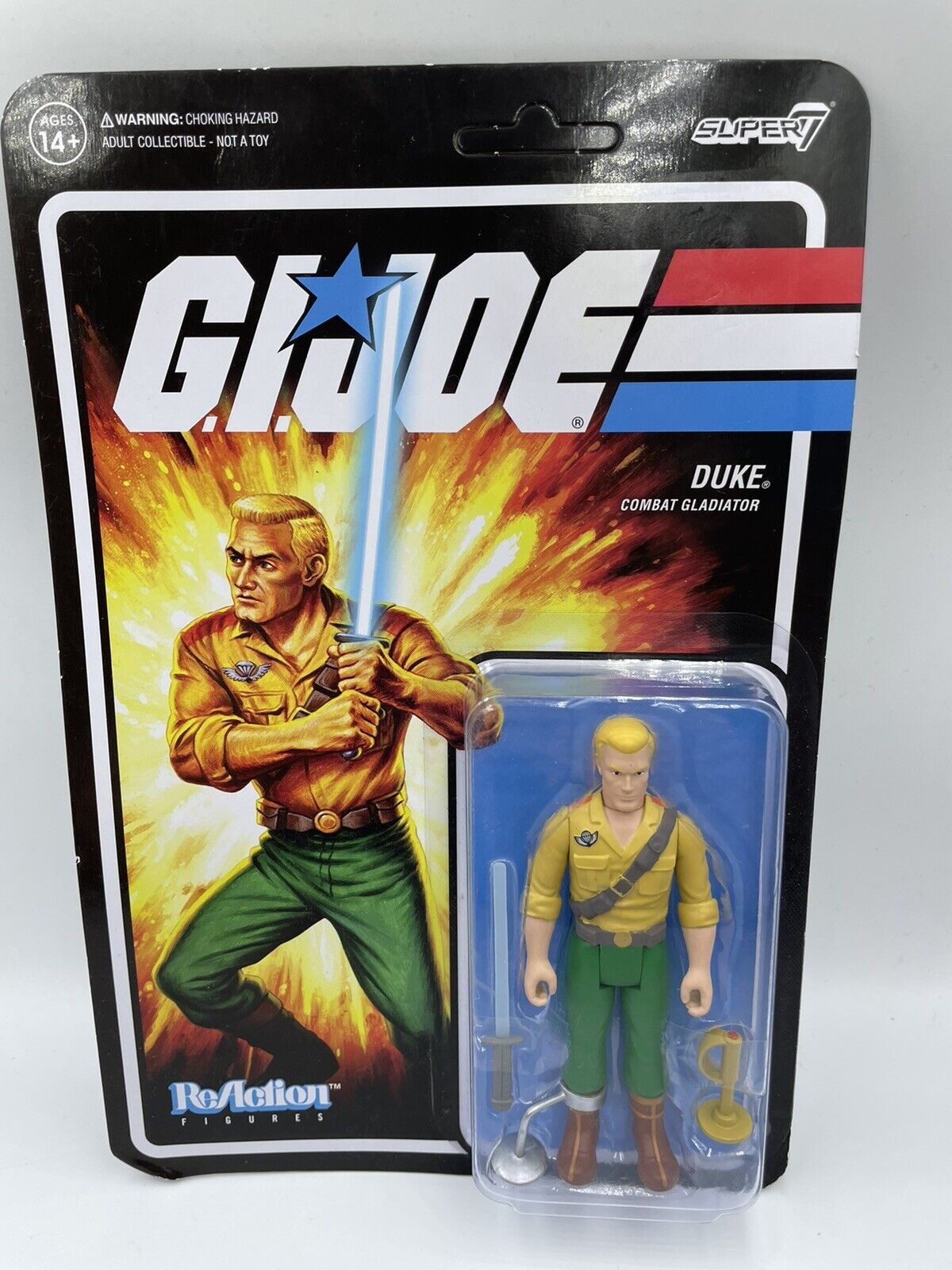 Duke Combat Gladiator G.I. Joe Super7 Reaction Action Figure