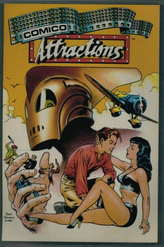 COMICO ATTRACTIONS  #6   ROCKETEER and Betty  DAVE STEVENS ART-Yamato