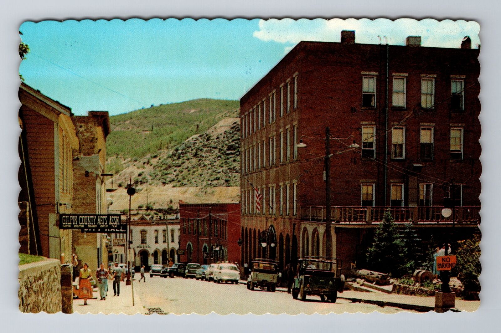 Central City CO-Colorado, Eureka St. Teller House Mining Town, Vintage Postcard