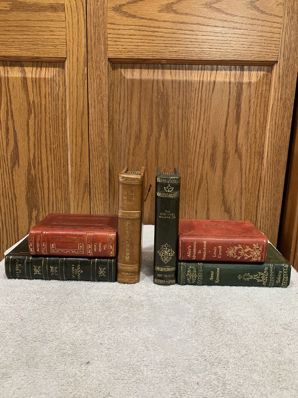 Vintage Faux Bookends With Hidden Book Storage Box