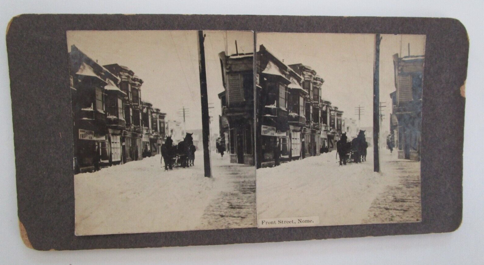 NOME, AK. - Gold Rush Period Stereoview - \
