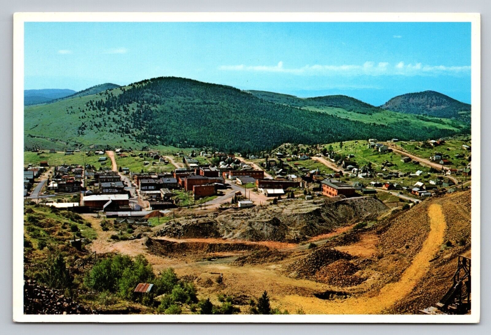 Panorama View Of Victor Colorado Vintage Unposted Postcard
