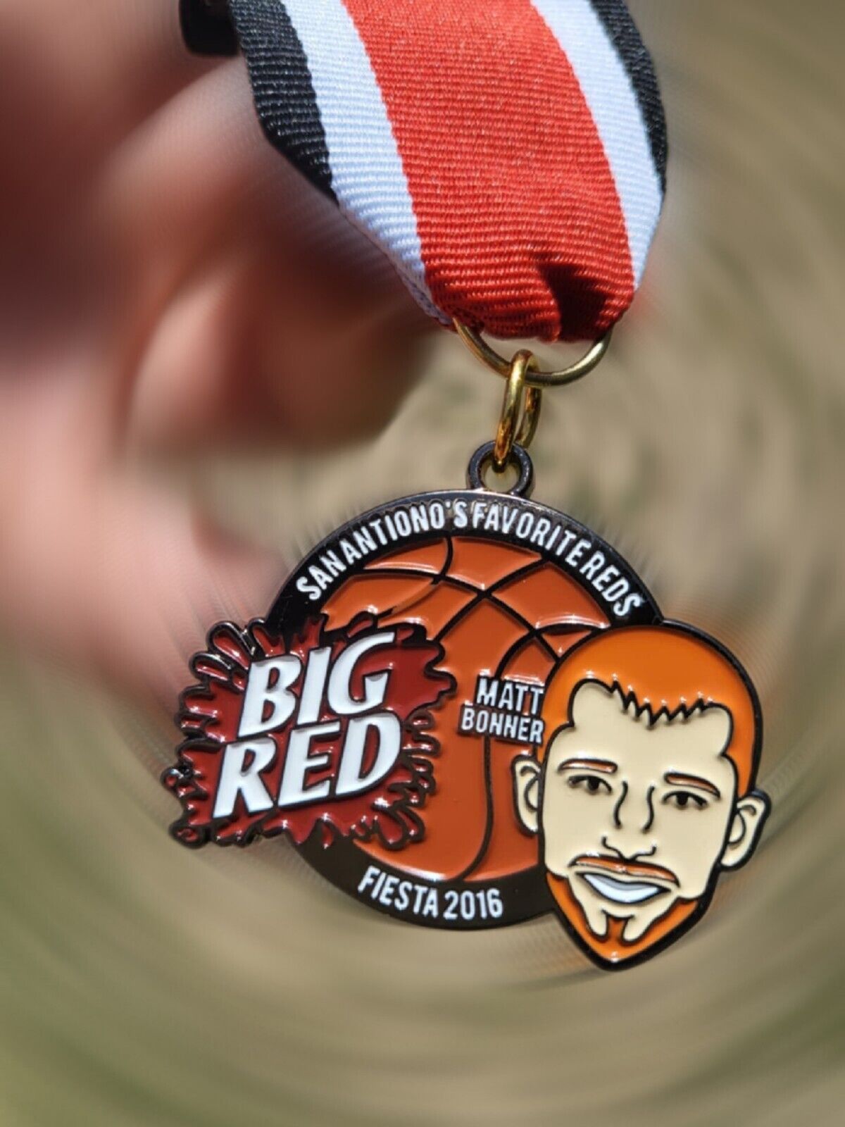 Big Red/ Matt Bonner Fiesta Medal