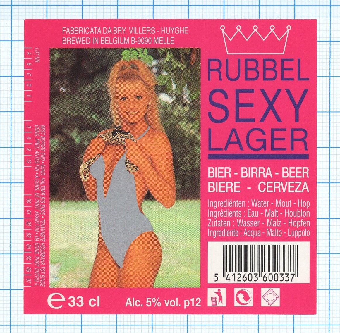 🇧🇪  Belgium, Huyghe - Rubbel Sexy Lager ~ theme Woman