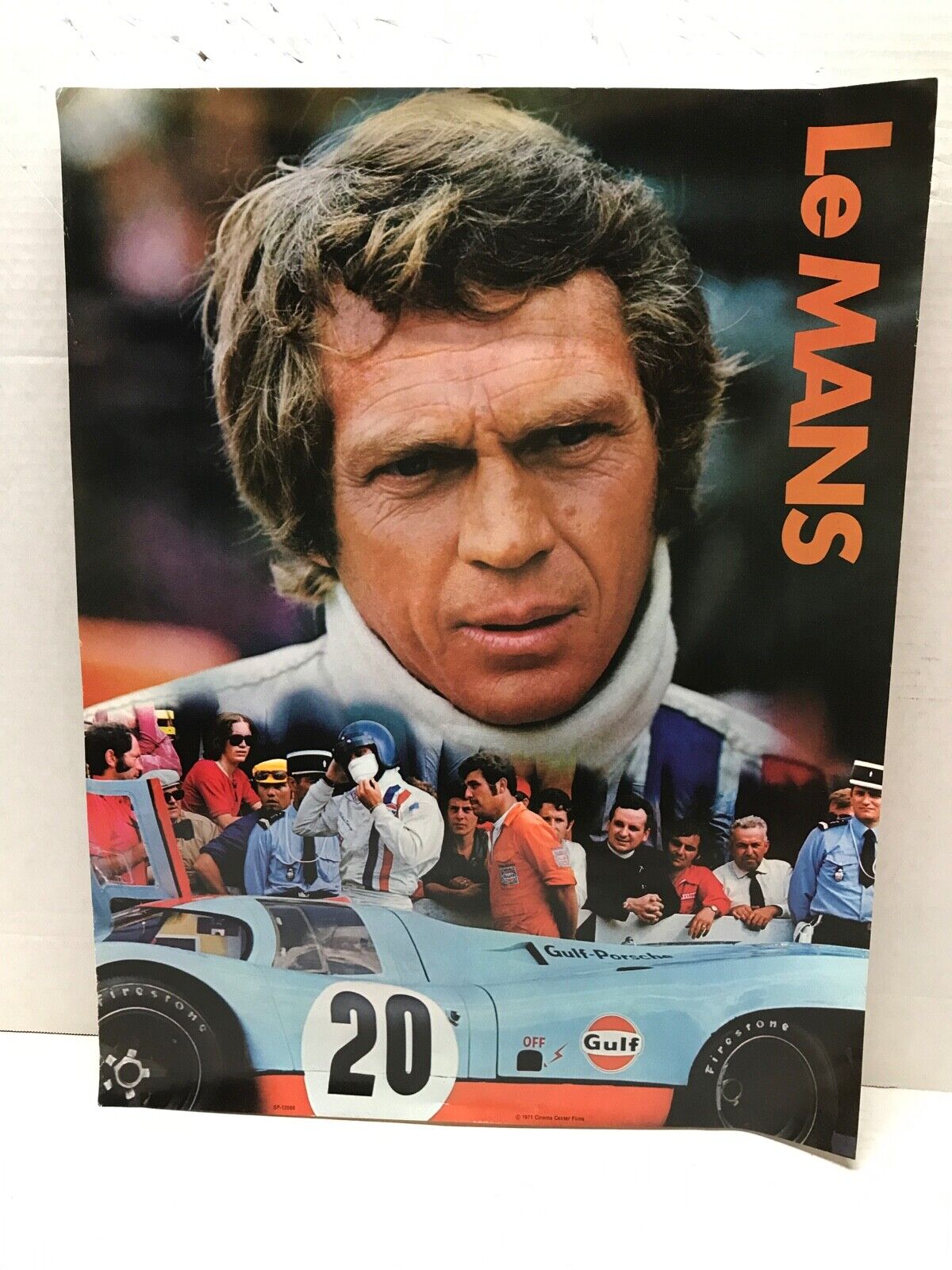  24 HOURS AT LEMANS GULF STEVE MCQEEN MOVIE POSTER 1971 