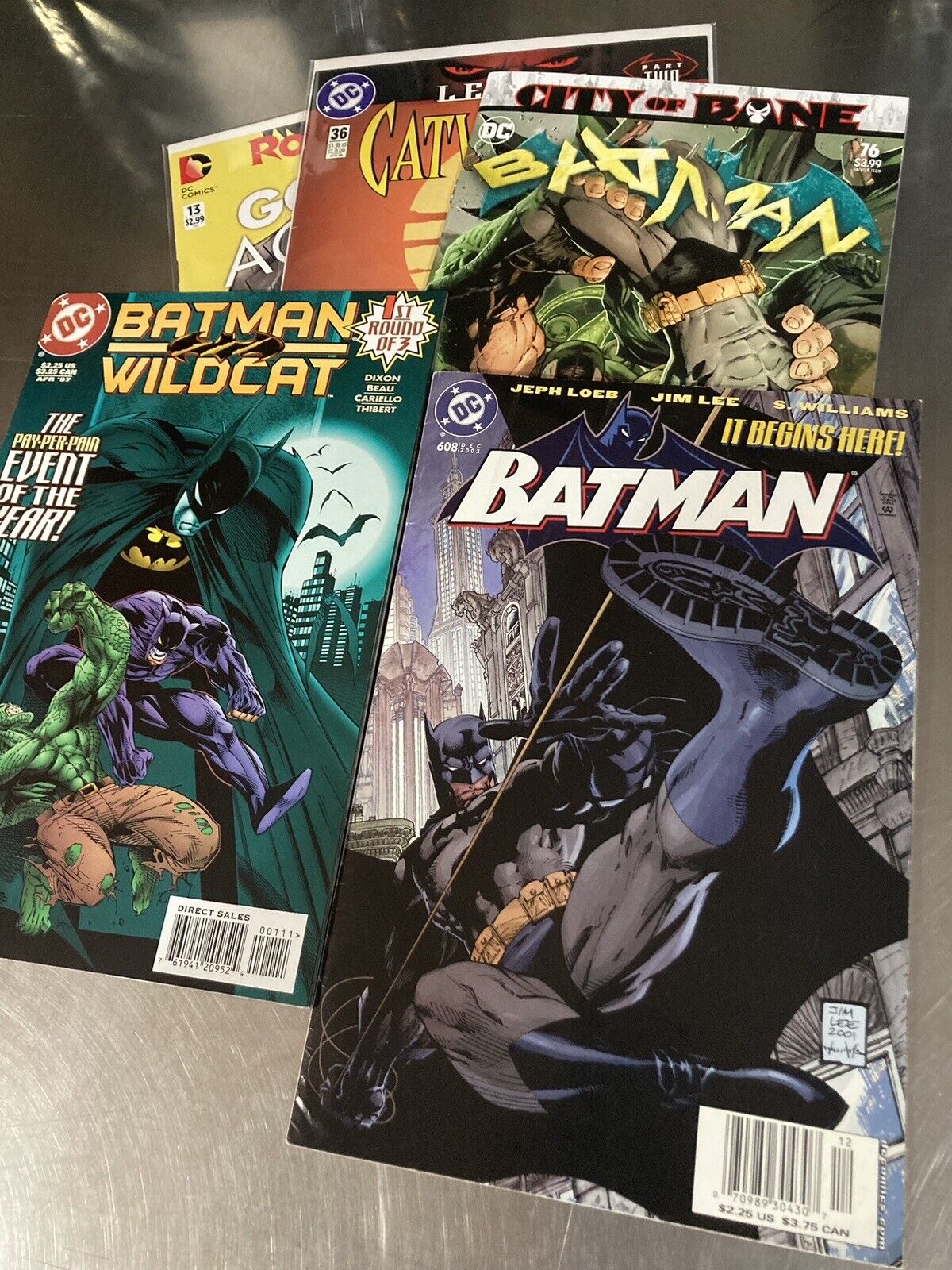 Batman 608 (Newsstand) (Rare) & Batman/Wildcat #1 - Plus Others
