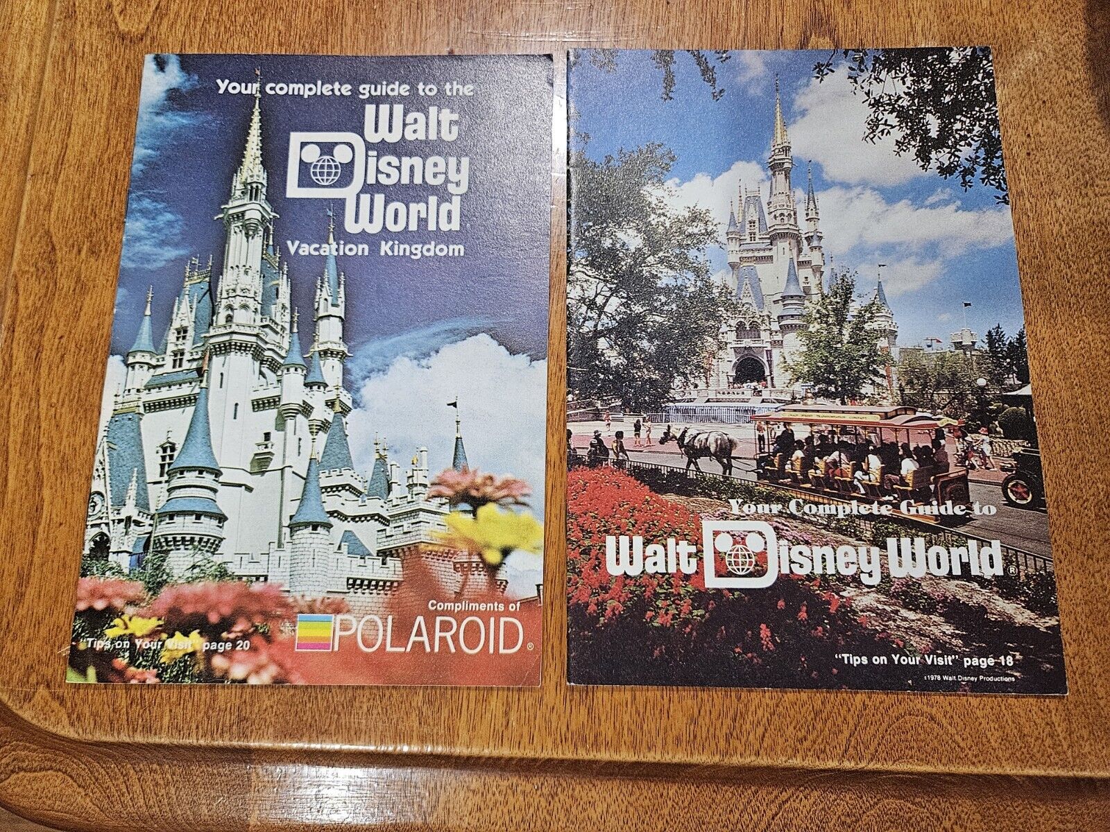 Rare Vintage Walt Disney World Guide \'78 & \'79 LOT (2)