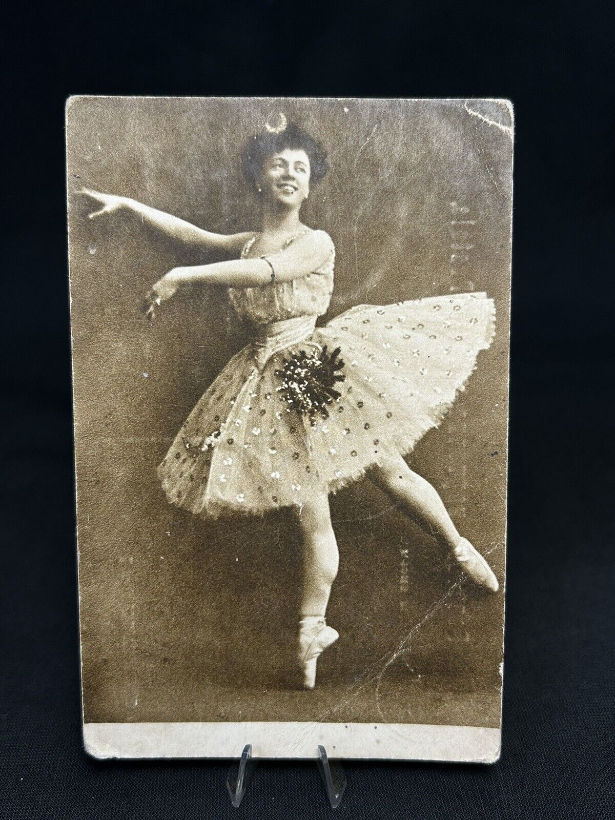 Olga Preobrajenska Russian Imperial Ballet Real Photo postcard