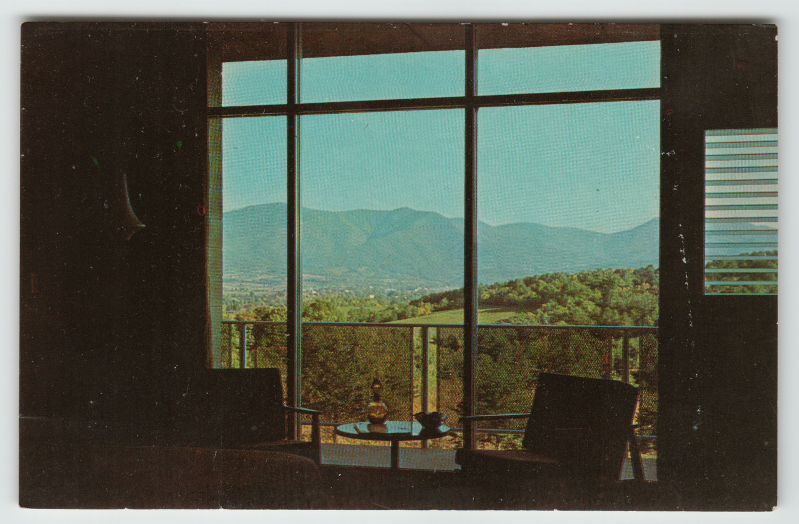 Postcard Chrome Tower Motel at Luray Caverns, VA