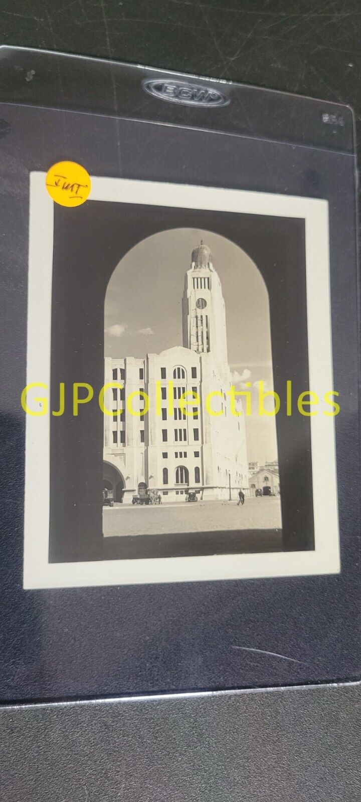 IMI VINTAGE PHOTOGRAPH Spencer Lionel Adams WHITE STONE BUILDING TALL TOWER